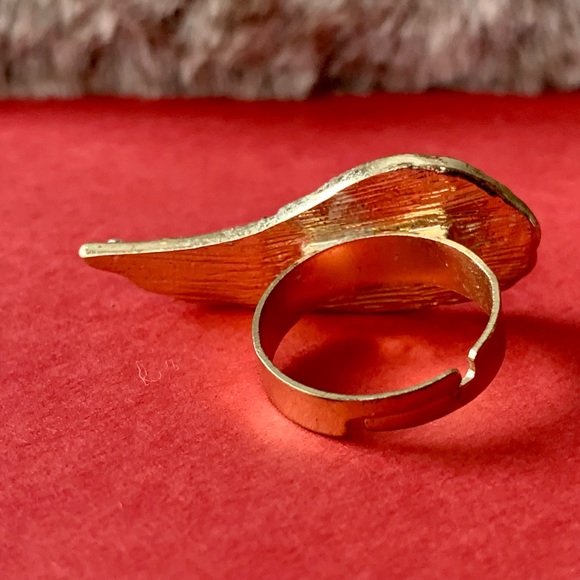 Wing Ring, size 6 3/4, adjustable - Picture 6 of 9